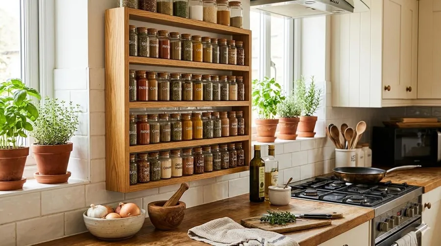 10 Smart Kitchen Rack Ideas to Keep Your Space Organised