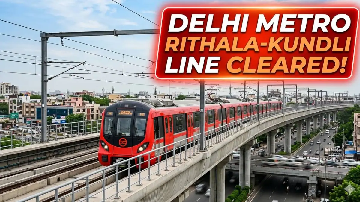 Delhi Metro Red Line Extension Approved: Check Out 21 New Stations on Rithala-Kundli Corridor