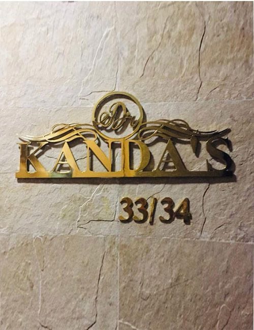 15+ Attractive Steel Name Plates Ideas and Designs For Home