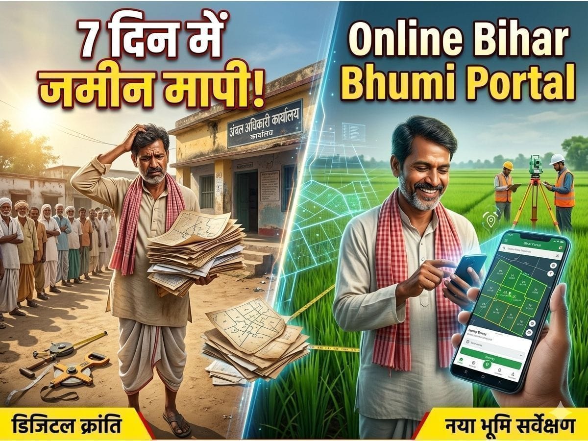 Bihar Jamin Mapi Online: अब 7 दिन में नपेगी जमीन, 14 दिन में मिलेगी रिपोर्ट