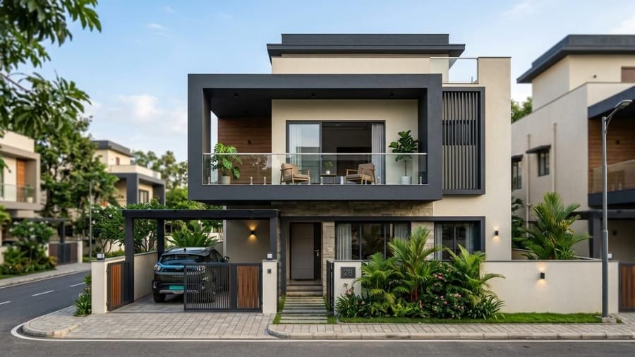 10 Modern Front Balcony Design Ideas to Give Your Home a Luxury Villa Look