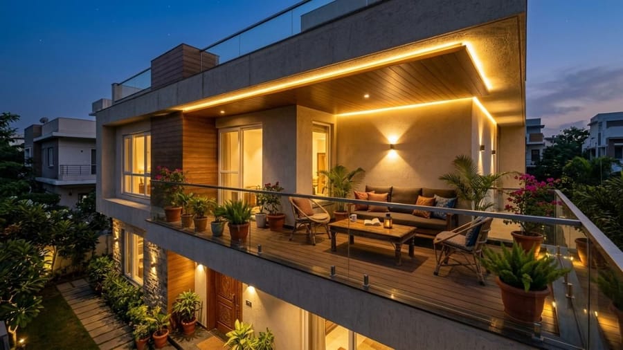 10 Modern Front Balcony Design Ideas to Give Your Home a Luxury Villa Look