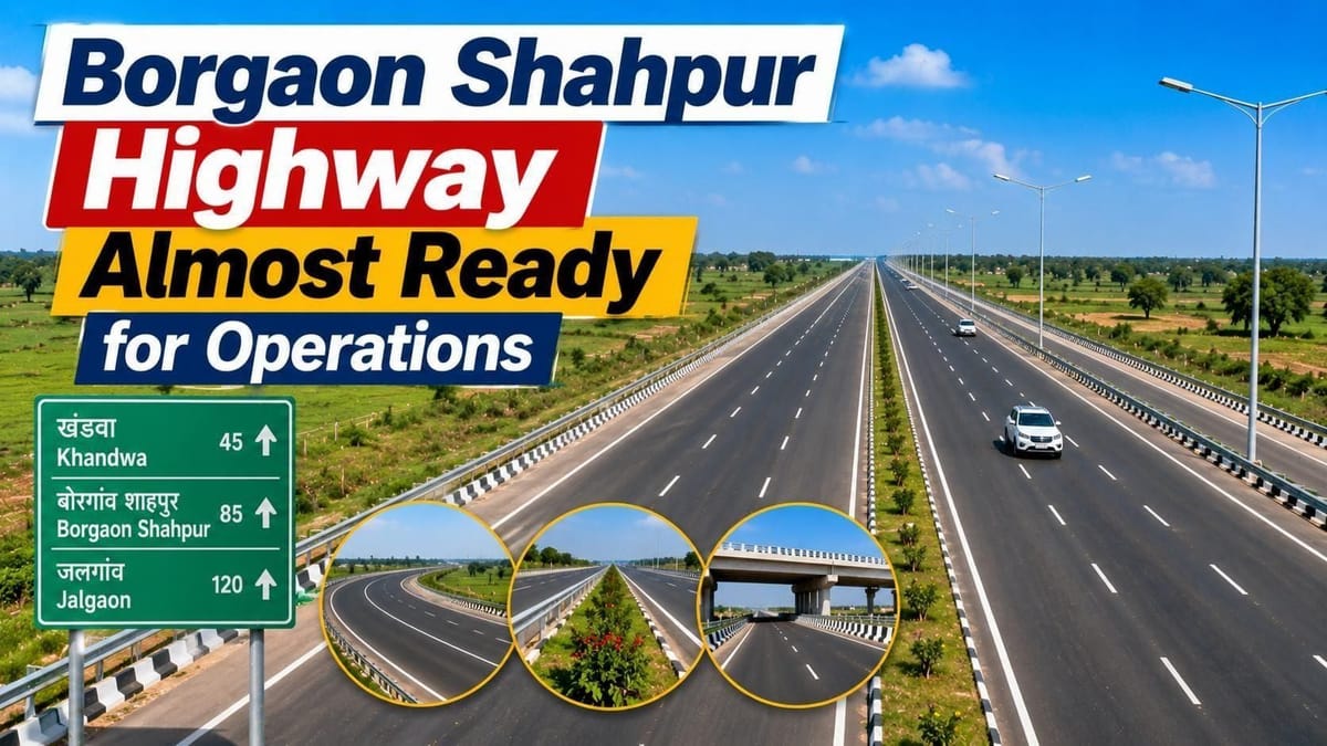 Khandwa to Jalgaon in Minutes: New 4 Lane Borgaon Shahpur Highway to ...