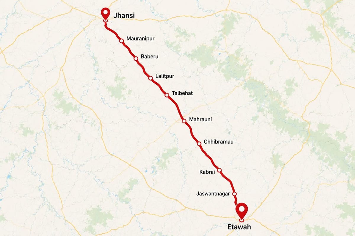 106 Km Jhansi Link Expressway: UPEIDA Finalizes Route Map and Budget of ...