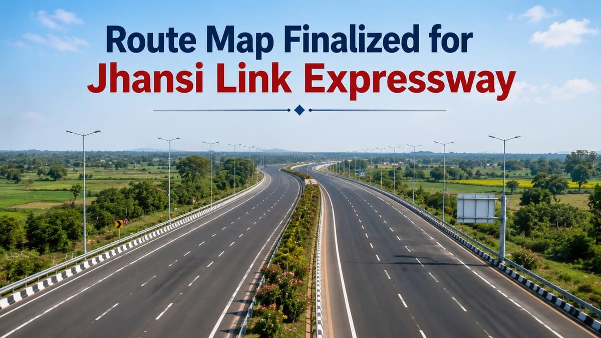 106 Km Jhansi Link Expressway: UPEIDA Finalizes Route Map and Budget of INR 5,001 Crore for this Expressway in UP