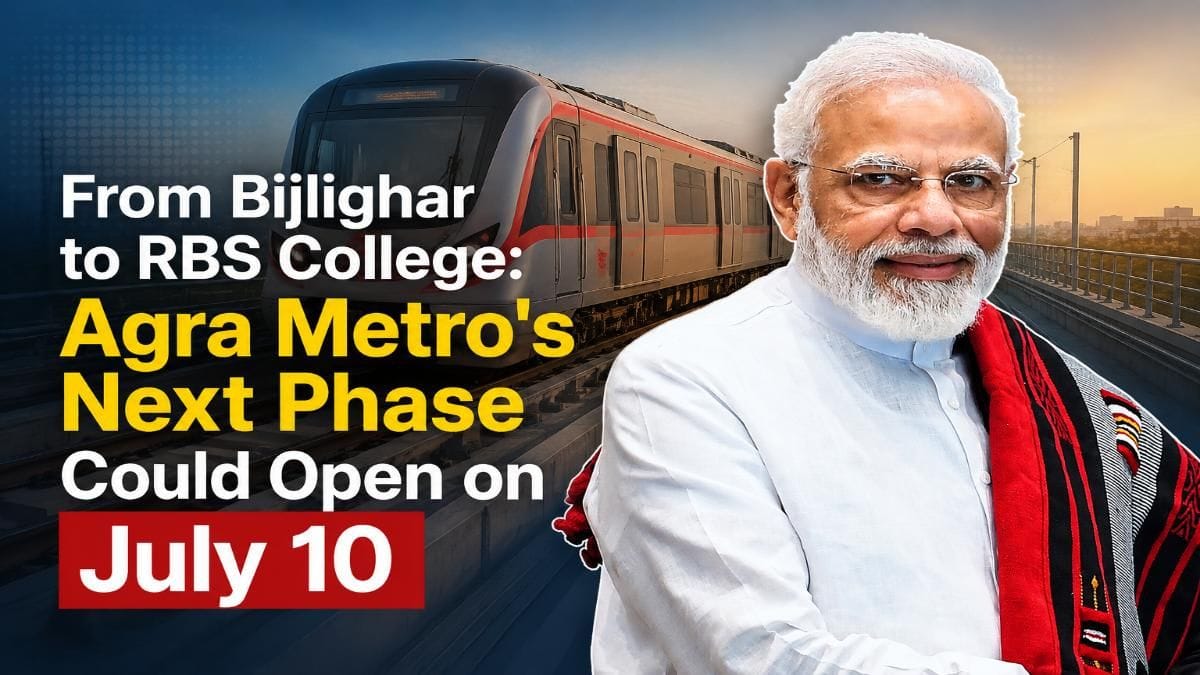 PM Modi Likely to Inaugurate 4 New Agra Metro Stations Along with Kanpur Metro on July 10