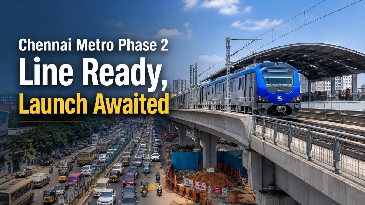 Chennai Metro Phase 2 Update: Poonamallee Line Completely Ready, So What Is The Delay?