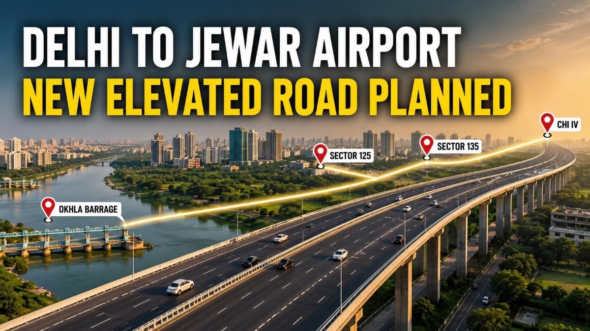 Delhi to Greater Noida in Air: Check the Route Map of the Upcoming 31-Km Parallel Expressway
