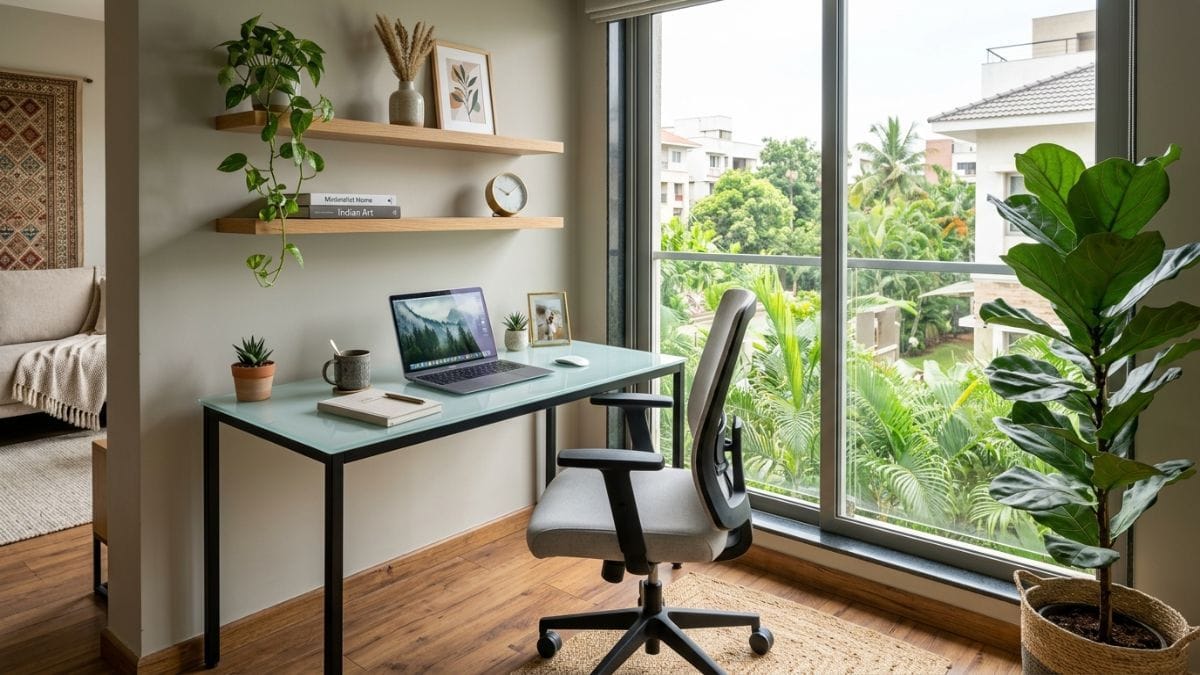 frosted glass table top study desk