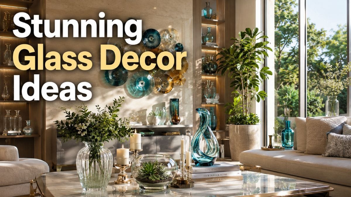 Want a Premium-Looking Home? Try These Beautiful Glass Decor Ideas