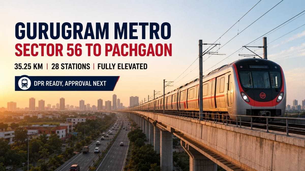 Big Gurugram Metro Update: DPR Ready for Sector 56-Pachgaon Route, 28 Stations Proposed