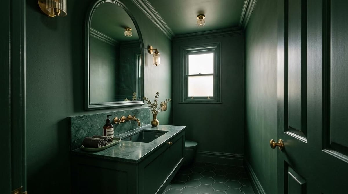 one colour luxury bathroom