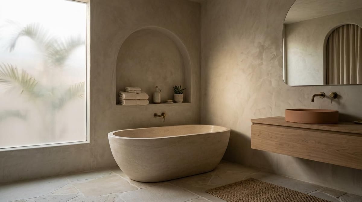 plaster walls for luxury bathrooms