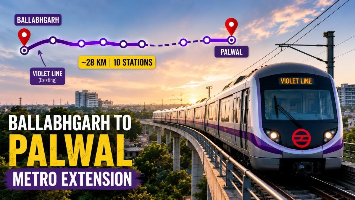 Ballabhgarh to Palwal Metro Line: Check Out the Full Route Map and Expected Station Details Here