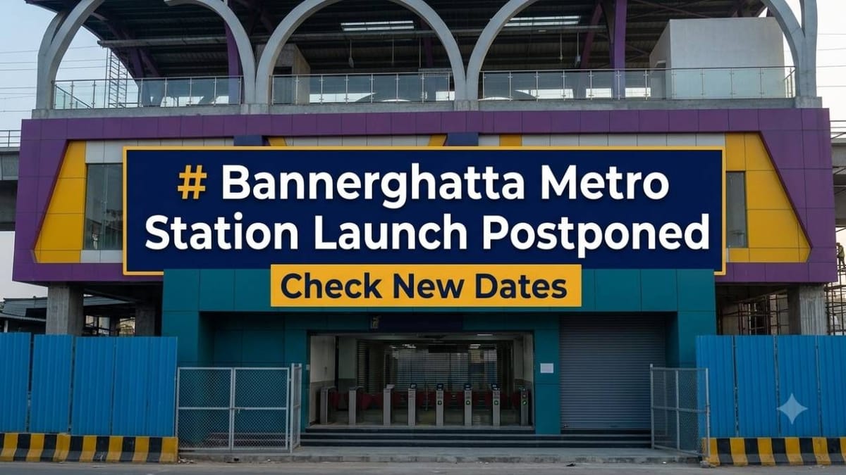 Bannerghatta Metro Delayed Again - When Will the Namma Metro Pink Line ...