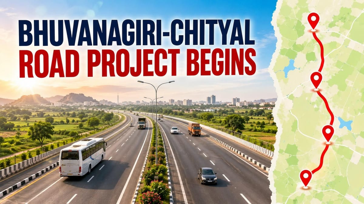 Bhuvanagiri-Chityal Four-Lane Project Launched in Telangana to Ease Travel on NH-163