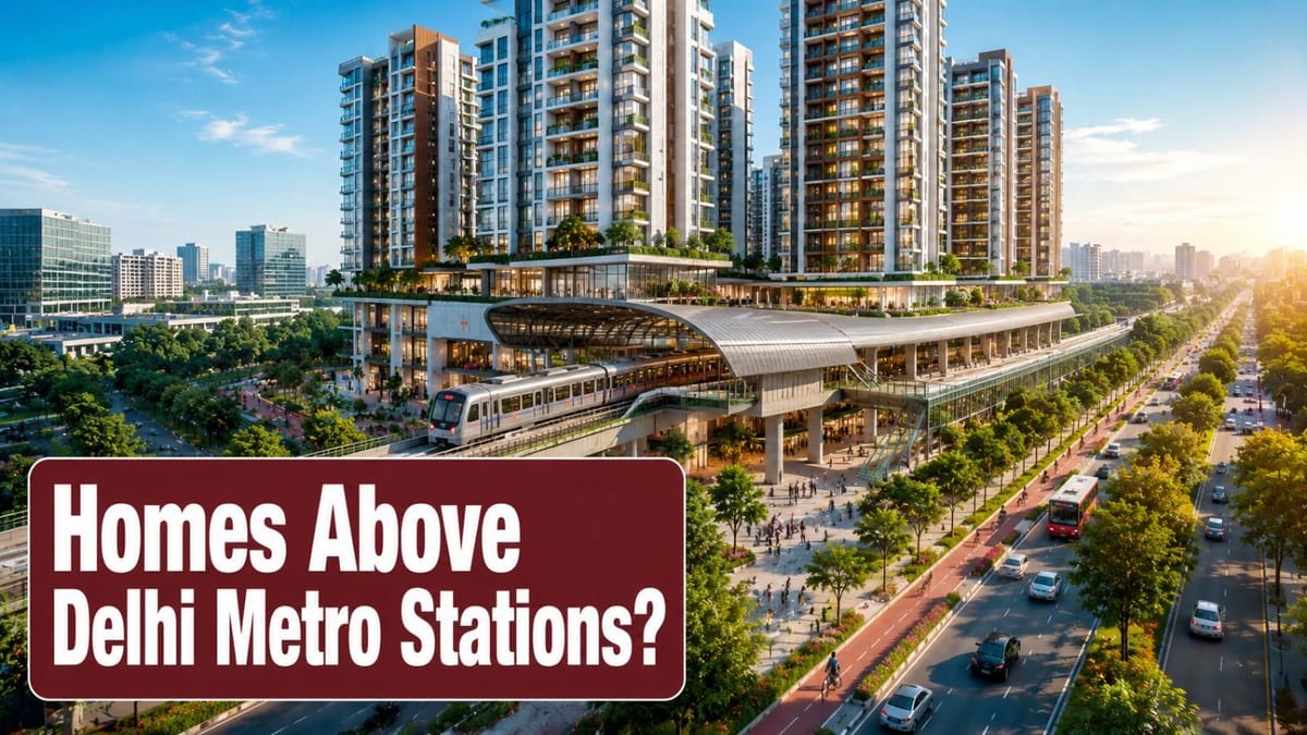 DMRC to Build Residential Buildings Above Metro Stations Under Property Development Plan