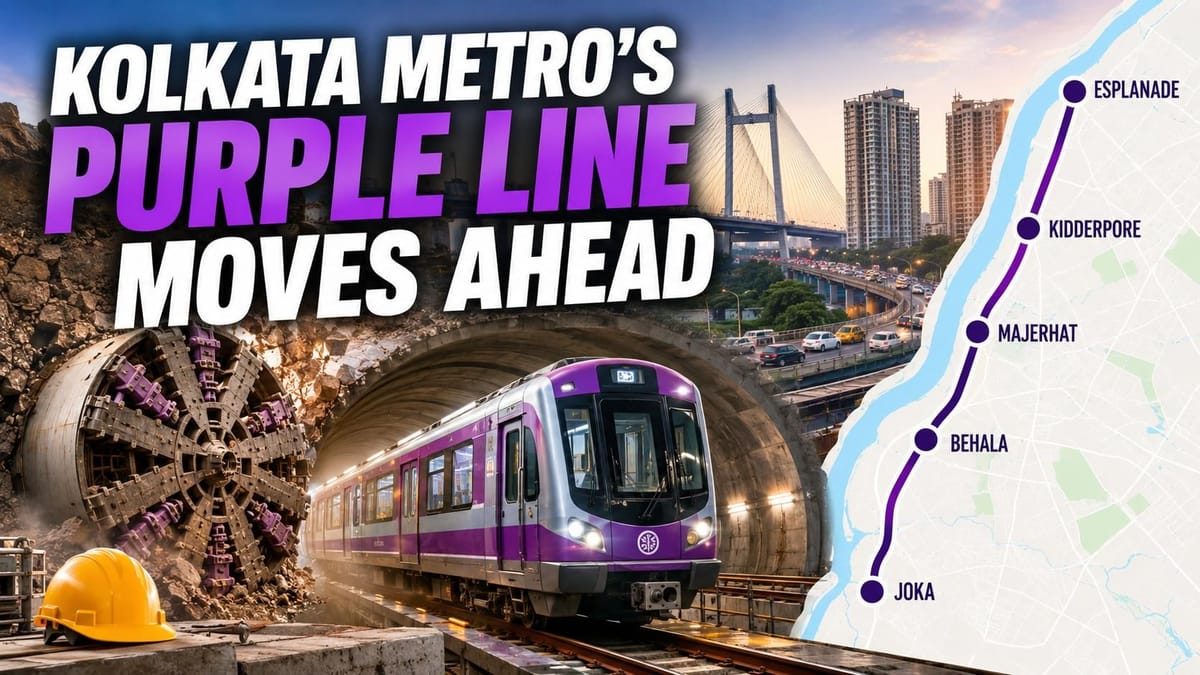 Kolkata Metro Purple Line Makes Major Progress as TBM Durga Achieves Breakthrough