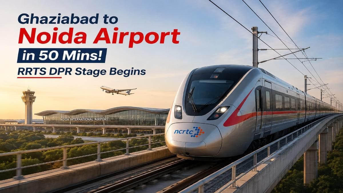 Ghaziabad-Jewar RRTS Moves to DPR Stage: Reach Noida Airport in Under 50 Minutes