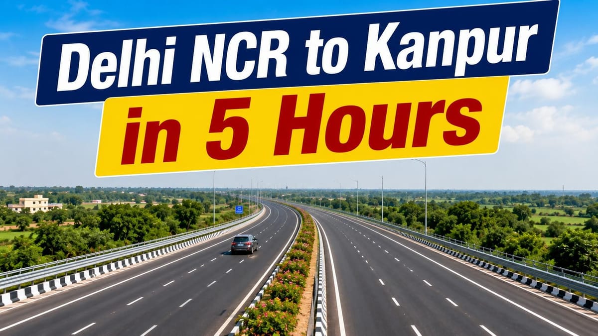 Ghaziabad to Kanpur in Just 5 Hours Via New 380 KM Expressway
