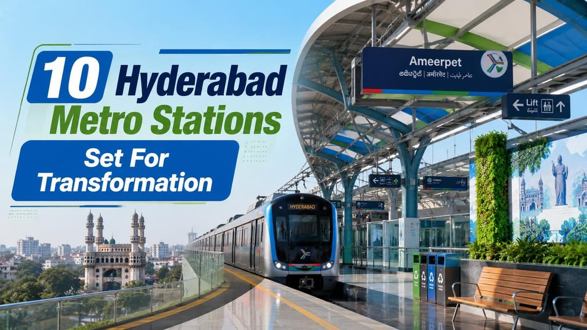 10 Hyderabad Metro Stations Set for Massive Facelift to Boost Commuter Comfort