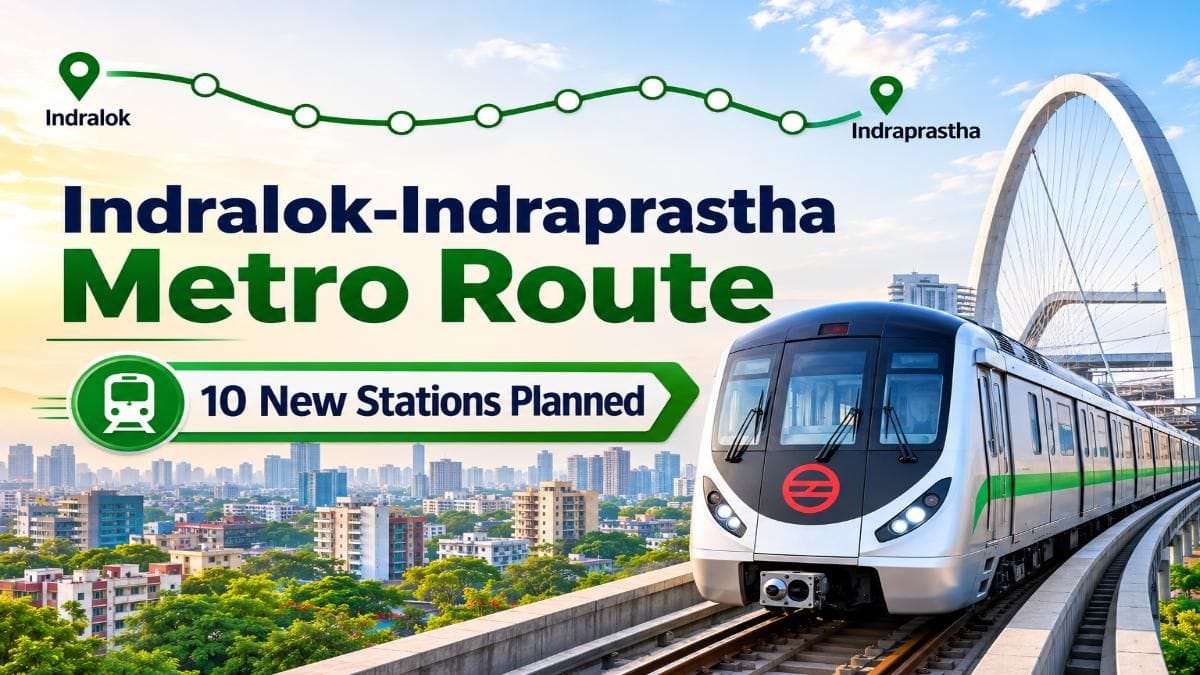 Delhi Metro's New Indralok-Indraprastha Line: Check Route, 10 Stations & Key Areas