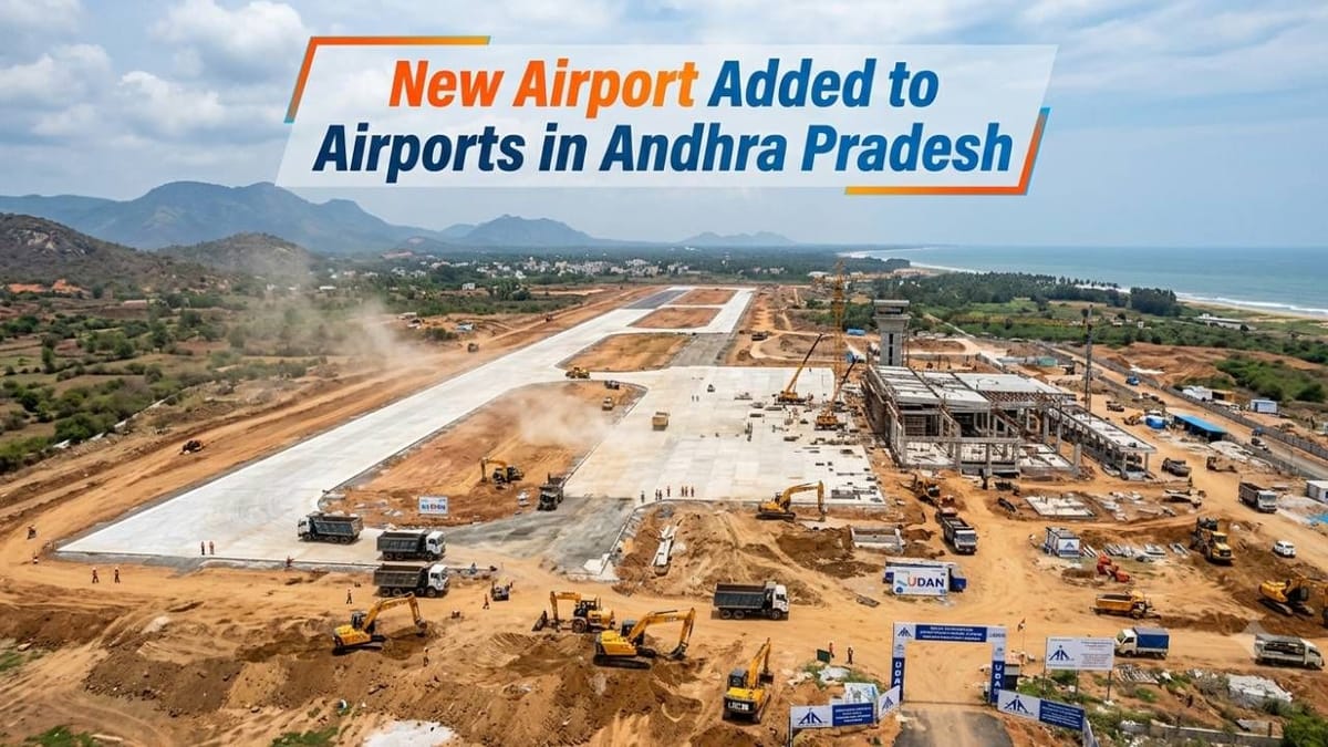 Palasa in Andhra Pradesh to Get a New Airport Under Udan Scheme of Central Government