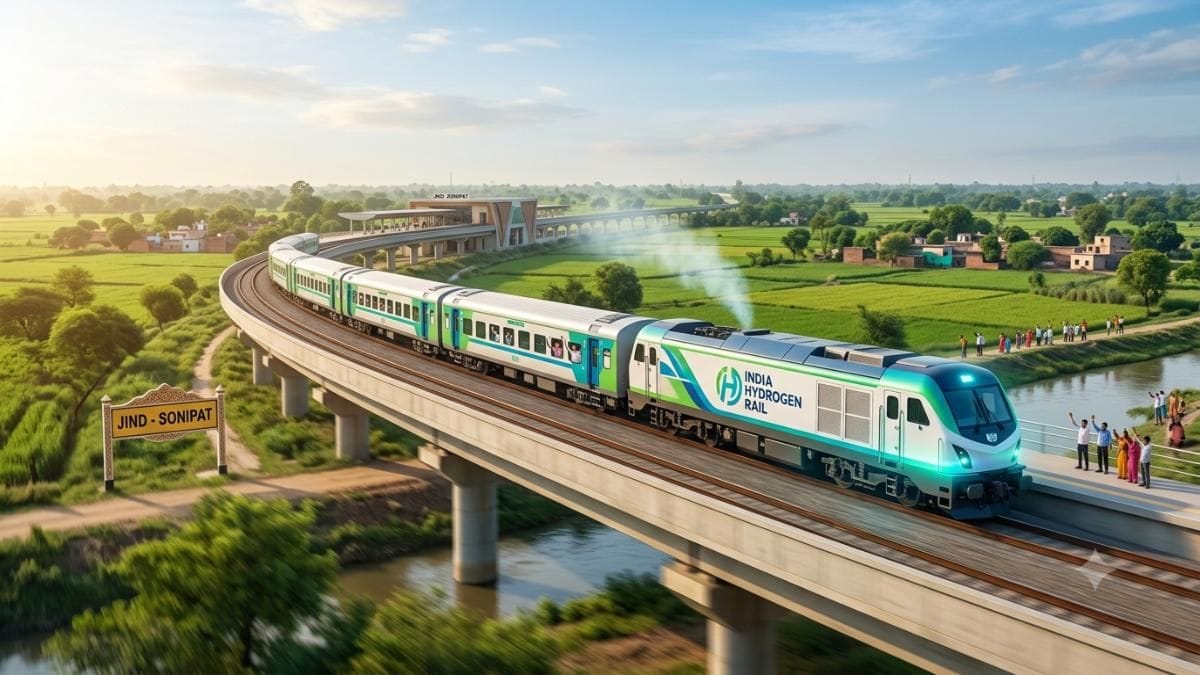 Jind-Sonipat Route Connected Via India's First Hydrogen Train- Inauguration  on July 17th