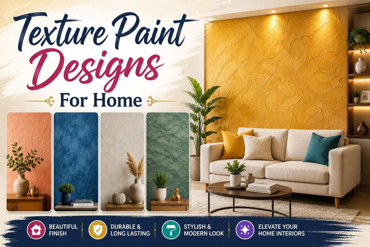 10 Texture Paint Designs That Add Depth to Interior Walls