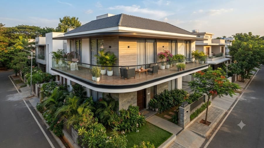 Property Corner Examples 10 Corner House Front Design Ideas That Make Every Angle Look Beautiful