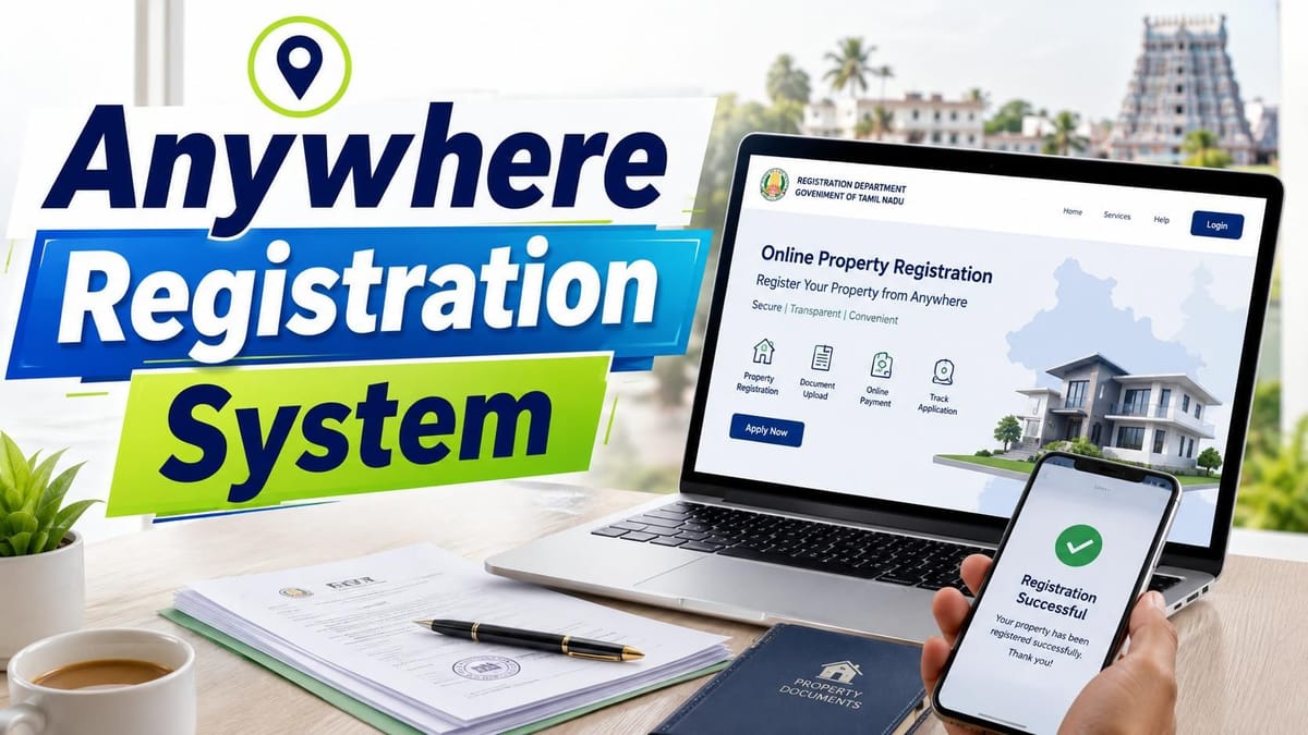 Anywhere Registration System: Tamil Nadu Records 248 Online Property Deals on First Day of Launch JKMB