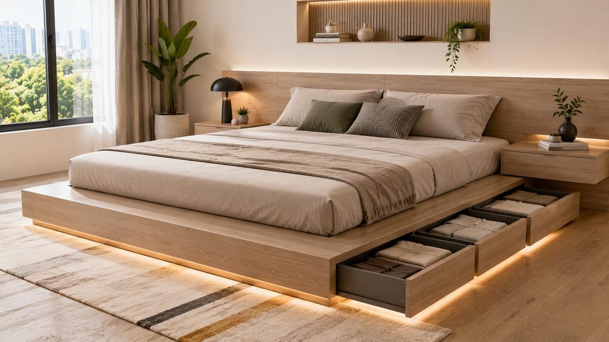 Design of Box Bed: 12 Storage Bed Designs for Contemporary Homes