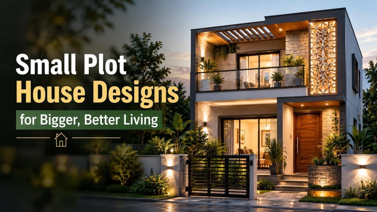 10 Small Plot House Design Ideas for a Comfortable Modern Home