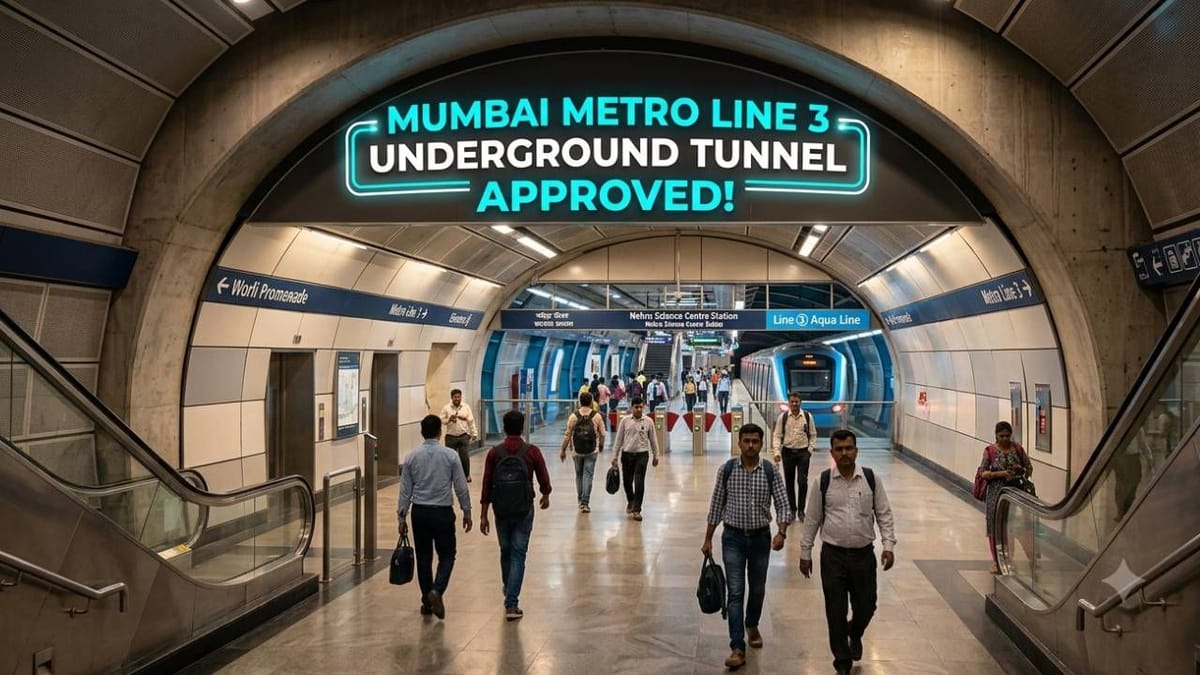 New Underground Tunnel to Connect Mumbai Metro Line 3 Direct to Worli Promenade