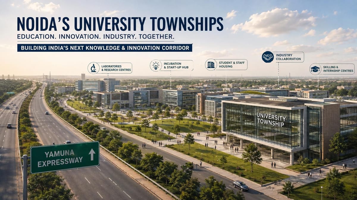 Noida to Get 5 University Townships Near Industrial Hubs Off Yamuna Expressway — But the Land Question Remains