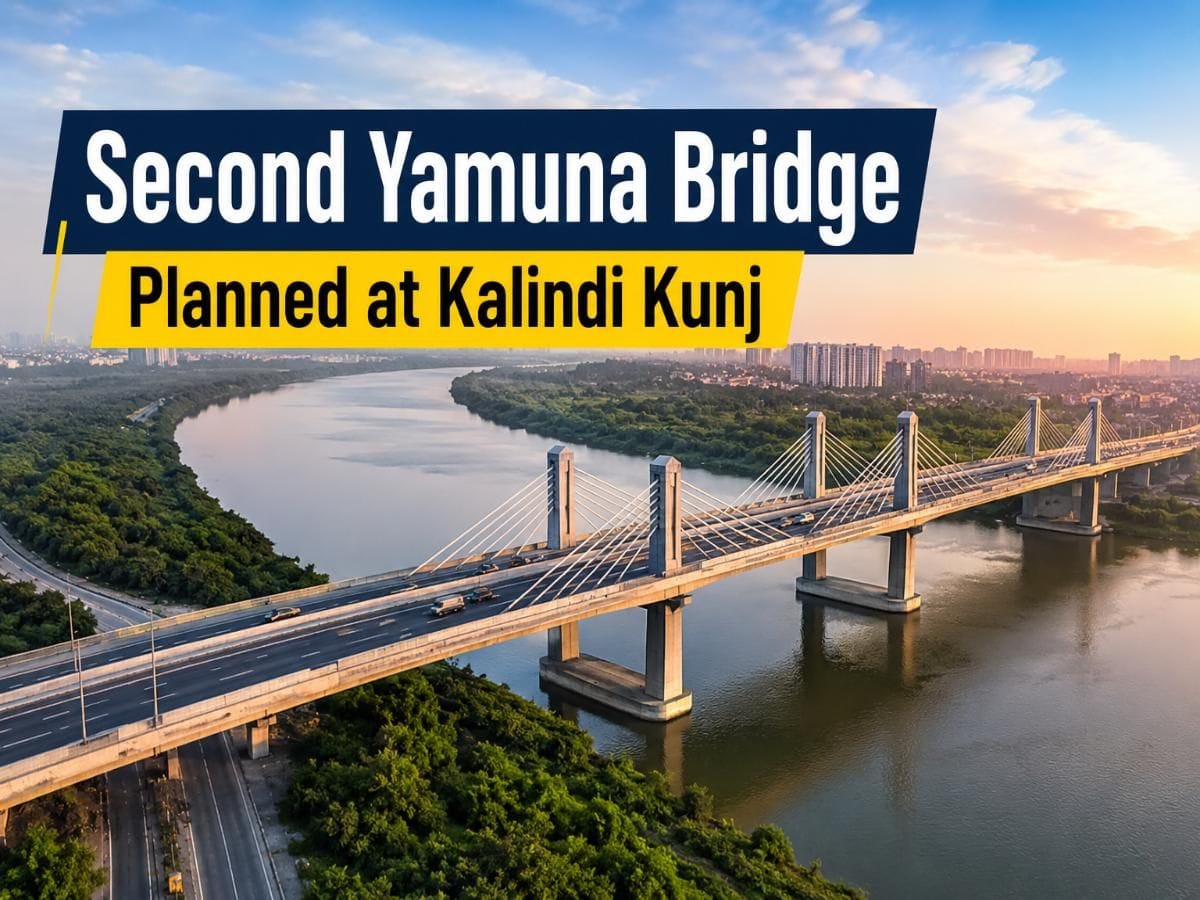 Big Relief for Delhi-NCR! New Yamuna Bridge at Kalindi Kunj to Cut Noida-Faridabad Traffic