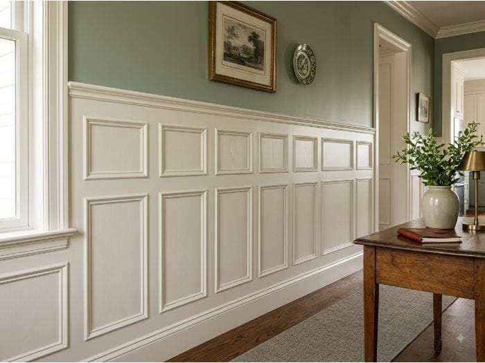 10 Wainscoting Wall Design Inspirations for Indian Homes - From Classic to Modern