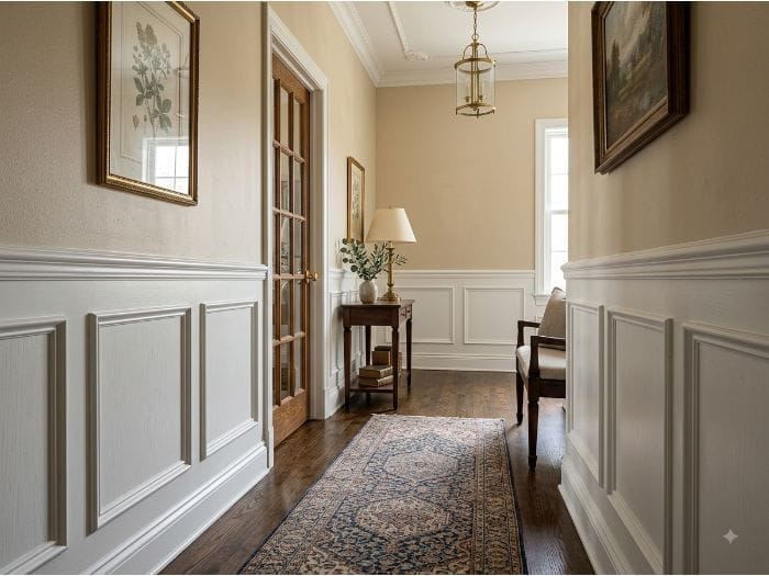 10 Wainscoting Wall Design Inspirations for Indian Homes - From Classic to Modern