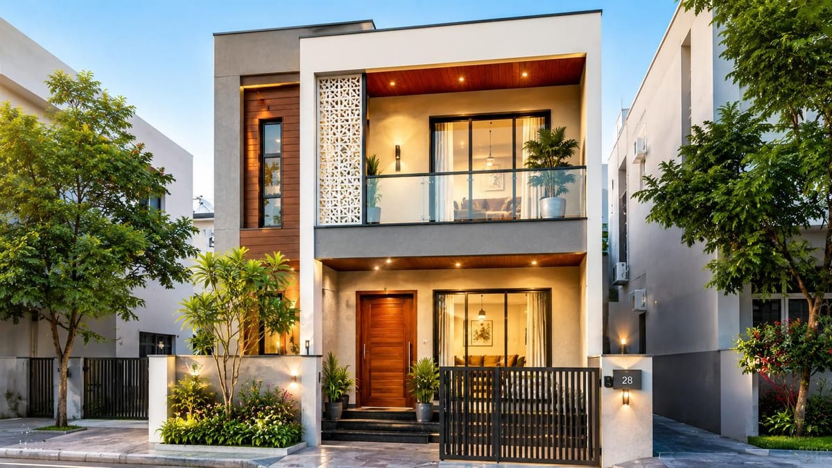 10 Small Plot House Design Ideas for a Comfortable Modern Home