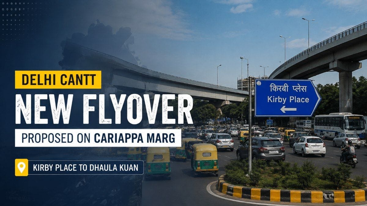 Delhi Cantt Flyover Plan: Kirby Place to Dhaula Kuan Route May Soon Go Signal-Free