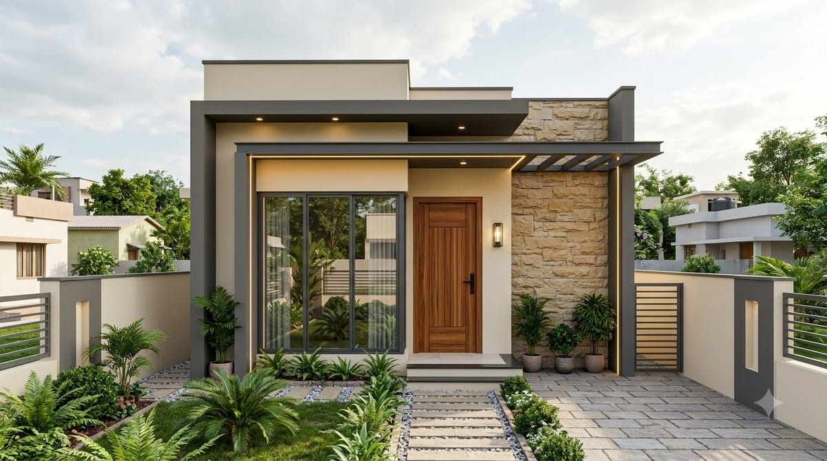 1 BHK House Plans for Small and Low-Budget Homes