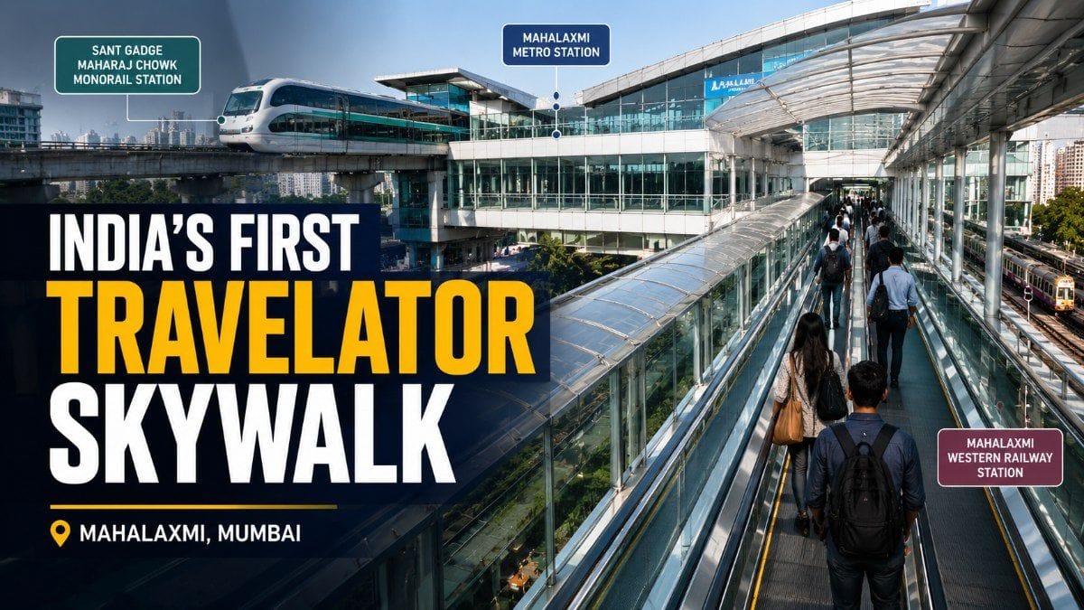 Mumbai's First Travelator Skywalk Is Coming, One Change Will Save Thousands of Commuters Time