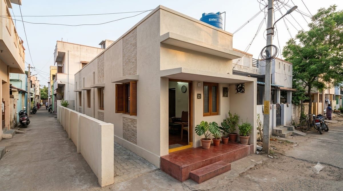 1 BHK House Plans for Small and Low-Budget Homes