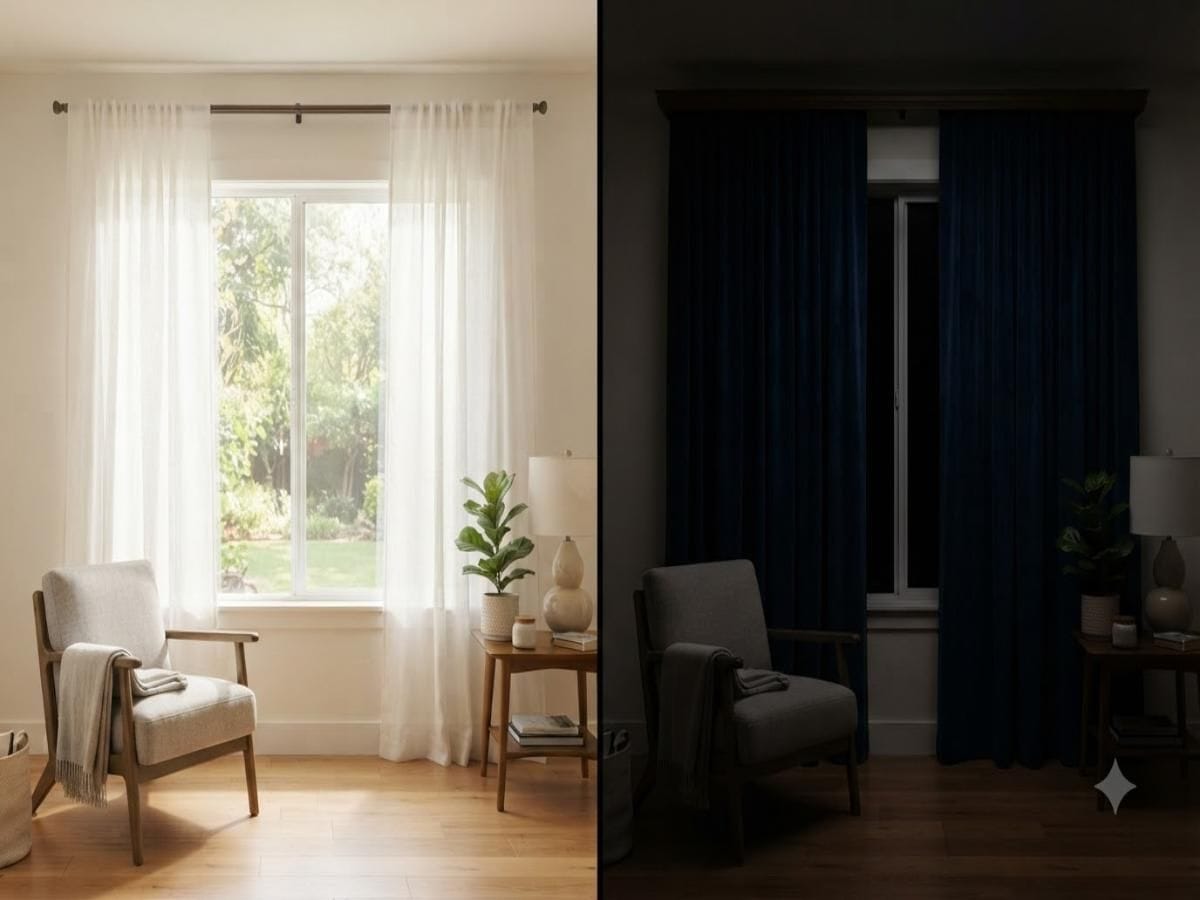 Sheer Curtains vs Blackout Drapes: Layering Window Treatments for Privacy & Light