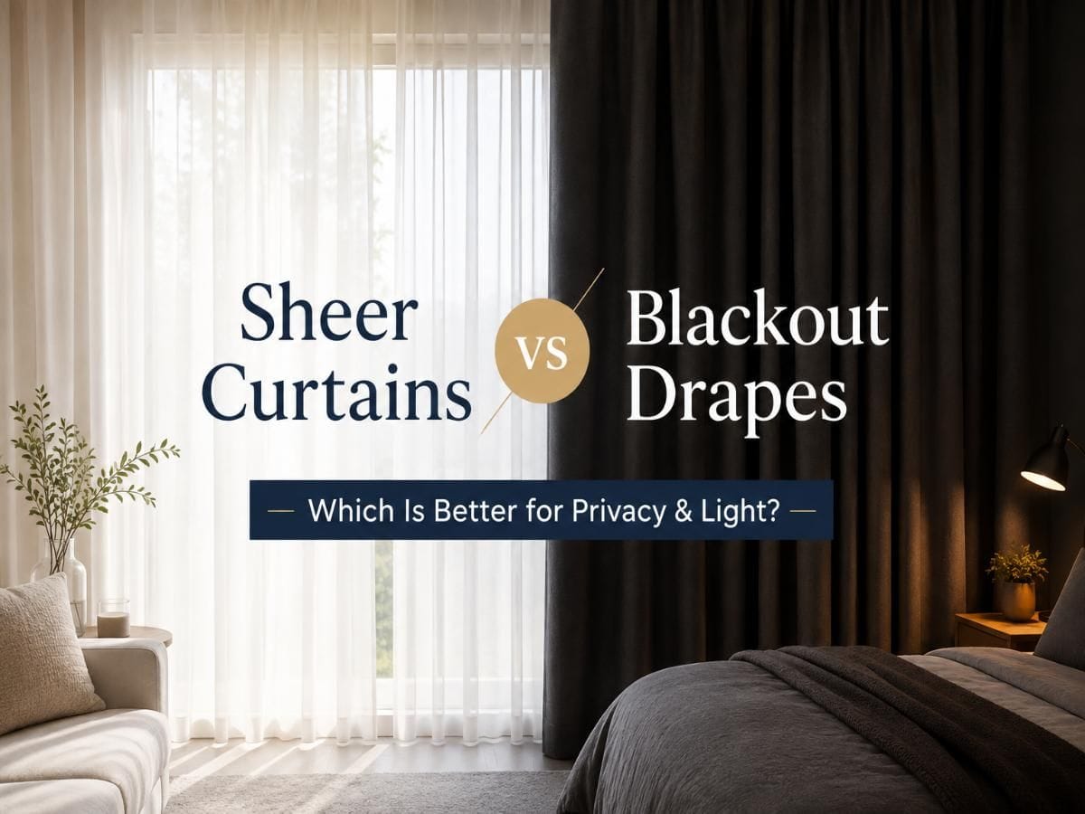 Sheer Curtains vs Blackout Drapes: Layering Window Treatments for Privacy & Light