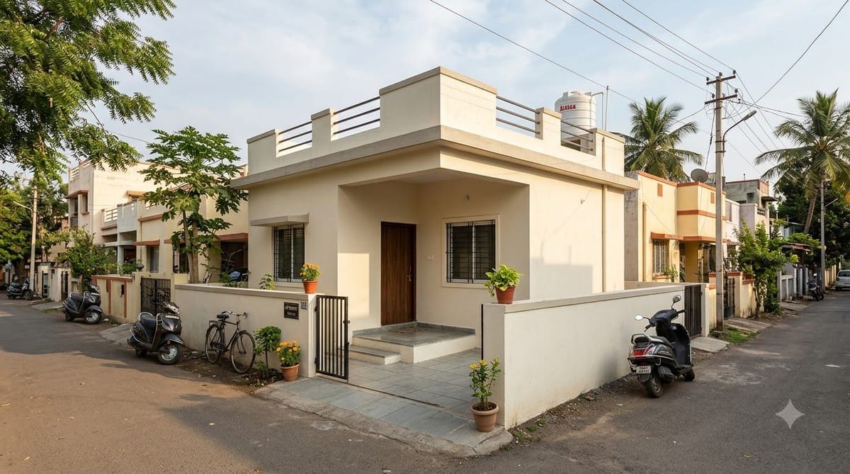 1 BHK House Plans for Small and Low-Budget Homes