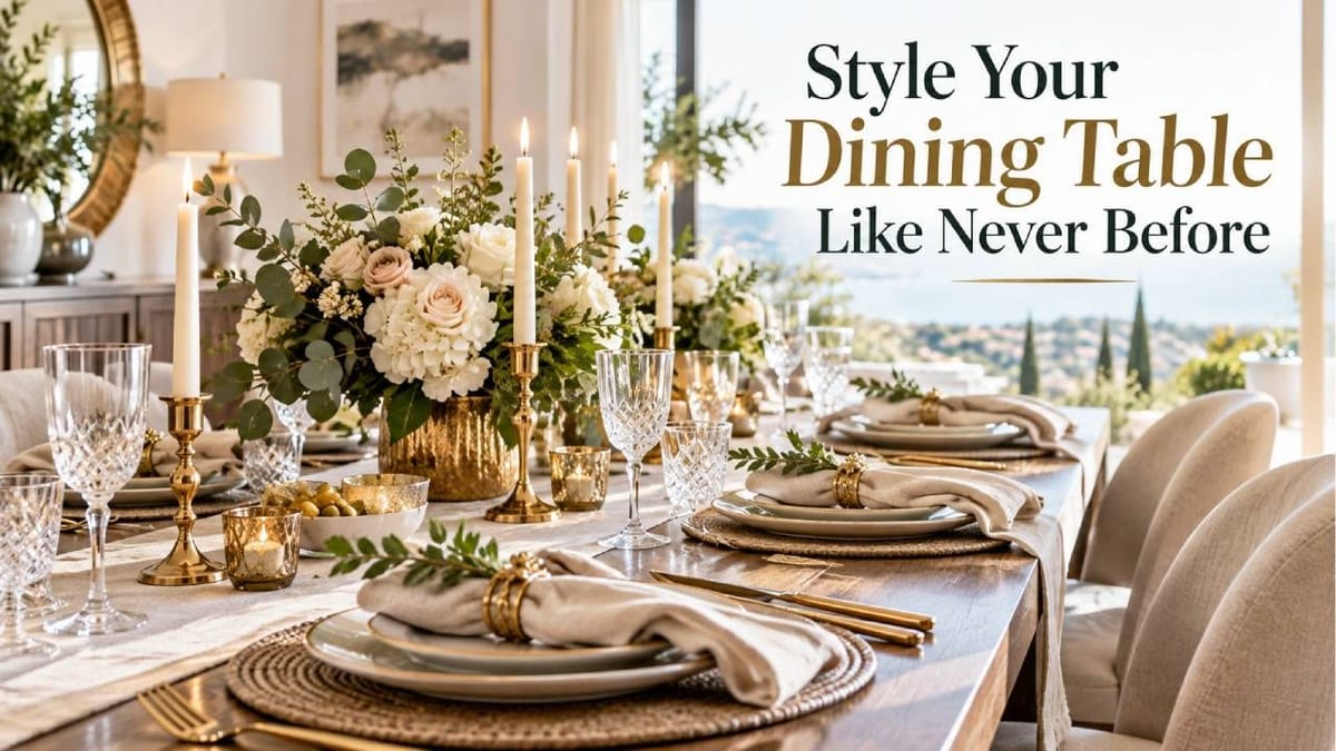 Top Trending Dining Table Styling Ideas to Give Your Dining Room a New Look