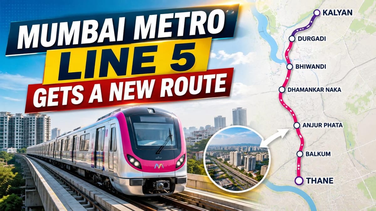 Mumbai Metro Line 5 Realignment Gets Centre’s Approval, Bringing Bhiwandi, Kalyan and Ulhasnagar Closer