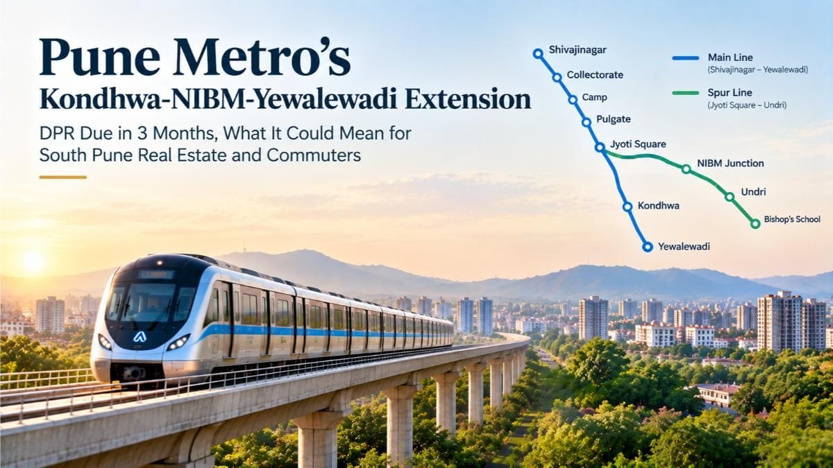 Pune Metro's Kondhwa-NIBM-Yewalewadi Extension: DPR Due in 3 Months, What It Could Mean for South Pune Real Estate and Commuters