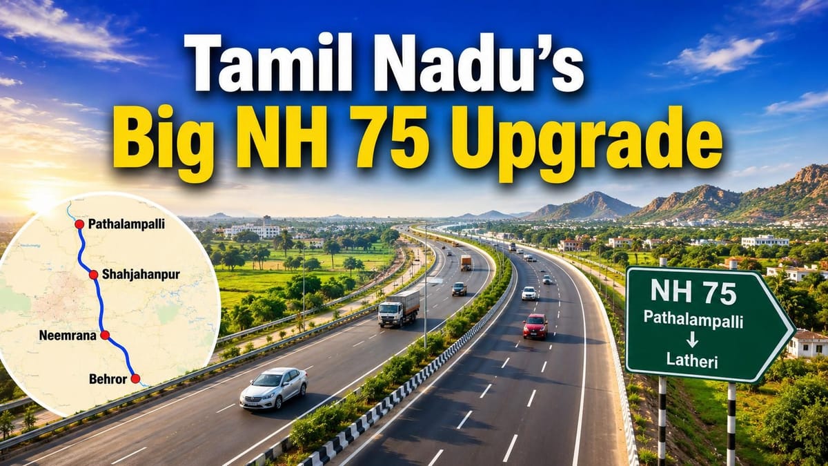 Tamil Nadu Plans Rs 947 Crore NH 75 Upgrade with 11.85-km Bypass